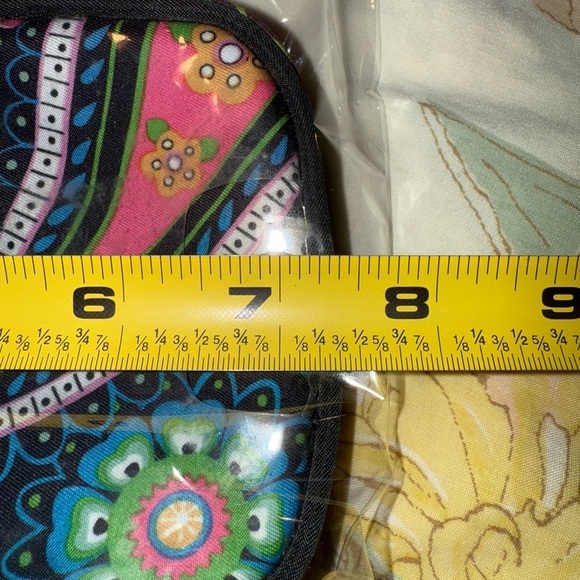 Charm 14 Colorful Paisley Crossbody Bag with clear pocket for phone - Picture 8 of 10